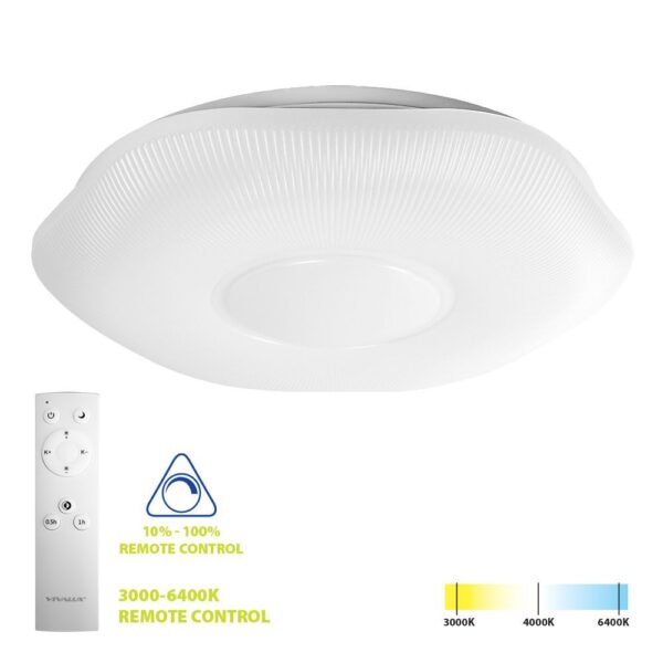 Vivalux VIV005266 LED плафониера с дистанционно VIOLA LED 60W CCT 3000-6400K