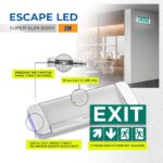 Vivalux VIV005393 Аварийно осветително тяло ESCAPE LED 2W IP20 LiFePO 3.2V
