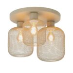 Vivalux VIV005273 Плафон ELINOR CL953-3R 3xE27 метал+PVC мрежа бежов