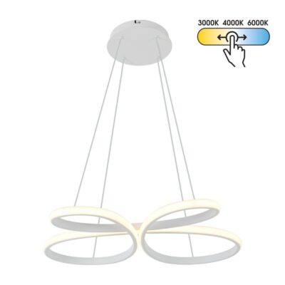 Vivalux VIV005328 LED полилей BUTTERFLY-P LED 37W бял CCT-switch 3000-4000-6000K