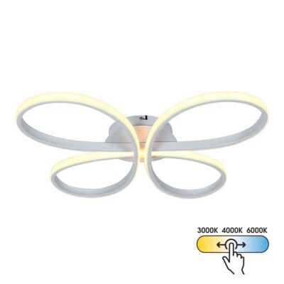 Vivalux VIV005327 LED плафон BUTTERFLY-C LED 37W бял CCT-switch 3000-4000-6000K
