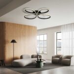Vivalux VIV005329 LED плафон BUTTERFLY-C LED 37W черен CCT-switch 3000-4000-6000K