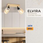 Vivalux VIV005313 Спот ELVIRA SP993-2L 2xE14 метал+стъкло