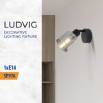 Vivalux VIV005296 Спот LUDVIG SP976-1R 1xE14 метал+стъкло черен