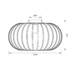 Vivalux VIV005285 Плафон LAYLA CL965 1xE27 метал+PVC бежово