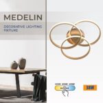 Vivalux VIV005333 LED плафон MEDELIN-C LED 38W злато CCT 3000-4000-6000K