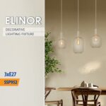 Vivalux VIV005272 Полилей ELINOR SSP952-L3H 3хЕ27 метал+PVC мрежа бежов