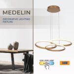 Vivalux VIV005331 LED полилей MEDELIN-P LED 38W злато CCT 3000-4000-6000K