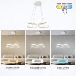 Vivalux VIV005328 LED полилей BUTTERFLY-P LED 37W бял CCT-switch 3000-4000-6000K
