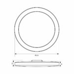 Vivalux VIV004810 LED плафон с два ринга SIRI LED 24W CCT IP44