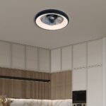 Vivalux VIV005337 LED плафон с вентилатор KAI LED 30W черен CCT 3000K-6400K
