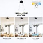 Vivalux VIV005330 LED полилей BUTTERFLY-P LED 37W черен CCT-switch 3000-4000-6000K