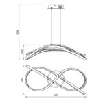 Vivalux VIV005336 LED полилей MIRAGE-P LED 40W злато CCT-switch 3000-4000-6000K