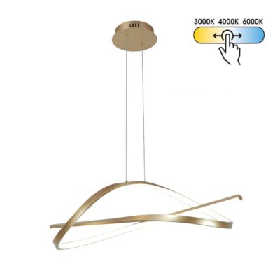 Vivalux VIV005336 LED полилей MIRAGE-P LED 40W злато CCT-switch 3000-4000-6000K