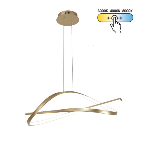 Vivalux VIV005336 LED полилей MIRAGE-P LED 40W злато CCT-switch 3000-4000-6000K