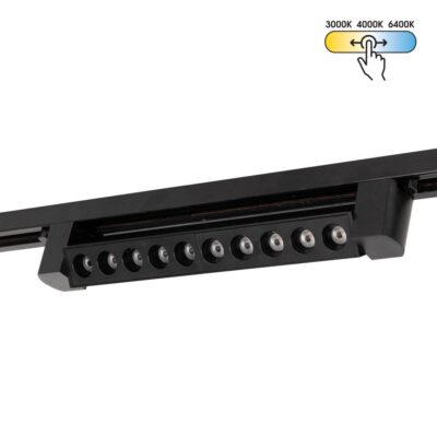 Vivalux VIV005339 Линейно LED тяло за релсов монтаж CORN LED 20W черен CCT-switch 3000K-4000K-6400K