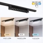 Vivalux VIV005339 Линейно LED тяло за релсов монтаж CORN LED 20W черен CCT-switch 3000K-4000K-6400K