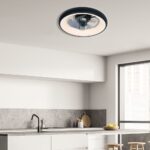 Vivalux VIV005337 LED плафон с вентилатор KAI LED 30W черен CCT 3000K-6400K