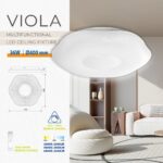 Vivalux VIV005265 LED плафониера с дистанционно VIOLA LED 36W CCT 3000-6400K