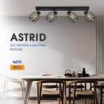 Vivalux VIV005292 Спот ASTRID SP972-4L 4xE14 метал+стъкло черен