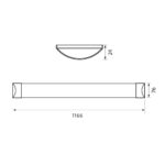 Vivalux VIV005322 LED линейно осветително тяло FLAT LED 40W 1200 mm CCT-switch 3000K-4000K-6400K