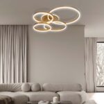 Vivalux VIV005326 LED плафон AVALON LED 80W злато CCT 3000-4000-6400K