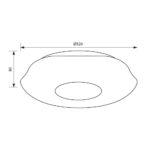 Vivalux VIV005266 LED плафониера с дистанционно VIOLA LED 60W CCT 3000-6400K