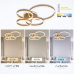 Vivalux VIV005326 LED плафон AVALON LED 80W злато CCT 3000-4000-6400K