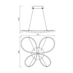 Vivalux VIV005330 LED полилей BUTTERFLY-P LED 37W черен CCT-switch 3000-4000-6000K