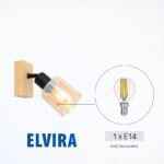 Vivalux VIV005312 Спот ELVIRA SP992-1L 1xE14 метал+стъкло
