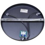 Vivalux VIV005282 Полилей MOKA SSP962-3H 3xE27 метал+дърво мрежа черен