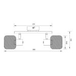 Vivalux VIV005279 Спот ELINOR SP959-2L 2xE14 метал+PVC мрежа черен