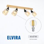 Vivalux VIV005314 Спот ELVIRA SP994-4L 4xE14 метал+стъкло