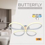 Vivalux VIV005327 LED плафон BUTTERFLY-C LED 37W бял CCT-switch 3000-4000-6000K