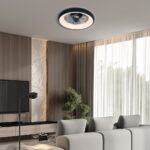 Vivalux VIV005337 LED плафон с вентилатор KAI LED 30W черен CCT 3000K-6400K