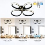 Vivalux VIV005329 LED плафон BUTTERFLY-C LED 37W черен CCT-switch 3000-4000-6000K