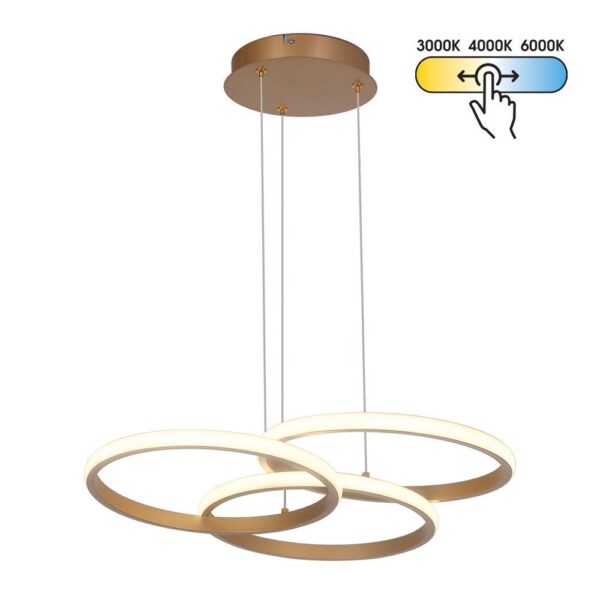 Vivalux VIV005331 LED полилей MEDELIN-P LED 38W злато CCT 3000-4000-6000K