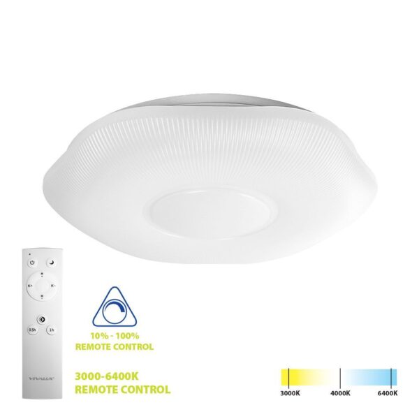 Vivalux VIV005265 LED плафониера с дистанционно VIOLA LED 36W CCT 3000-6400K