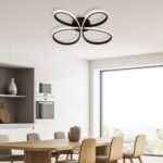 Vivalux VIV005329 LED плафон BUTTERFLY-C LED 37W черен CCT-switch 3000-4000-6000K