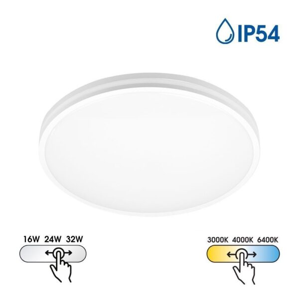 Vivalux VIV005320 LED плафон NANCY LED 16W-24W-32W CCT-switch 3000K-4000K-6400K