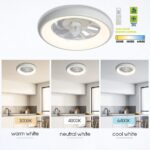 Vivalux VIV005338 LED плафон с вентилатор KAI LED 30W бял CCT 3000K-6400K