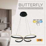 Vivalux VIV005330 LED полилей BUTTERFLY-P LED 37W черен CCT-switch 3000-4000-6000K