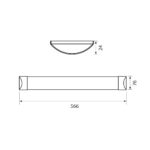 Vivalux VIV005321 LED линейно осветително тяло FLAT LED 20W 600 mm CCT-switch 3000K-4000K-6400K