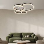 Vivalux VIV005324 LED плафон AVALON LED 80W черен CCT 3000-4000-6400K