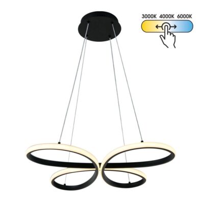 Vivalux VIV005330 LED полилей BUTTERFLY-P LED 37W черен CCT-switch 3000-4000-6000K