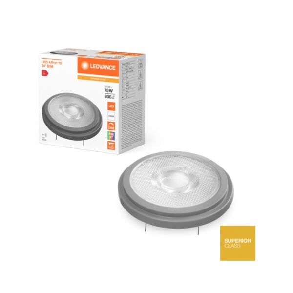 Ledvance 202403286 led лампа ar111 75 24° s 11.7w 940 g53
