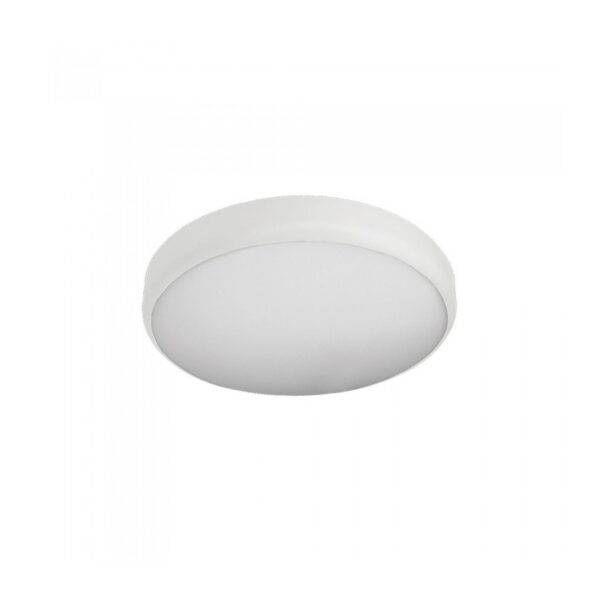 Vito 2028730 LED ТАВАННА ЛАМПА GENNY 10 15 20W 1000Lm 1500Lm 2000Lm 5CCT 2700K 3000K 4000K 5000K 6500K D280 H70MM IP44 БЯЛА С МИКРОВЪЛНОВ С
