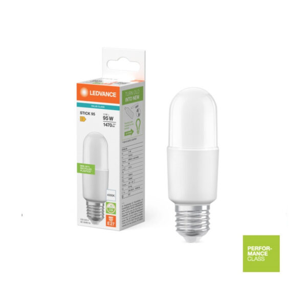 Ledvance 20240115284 led лампа cl stick 95 fr 11w 840 e27