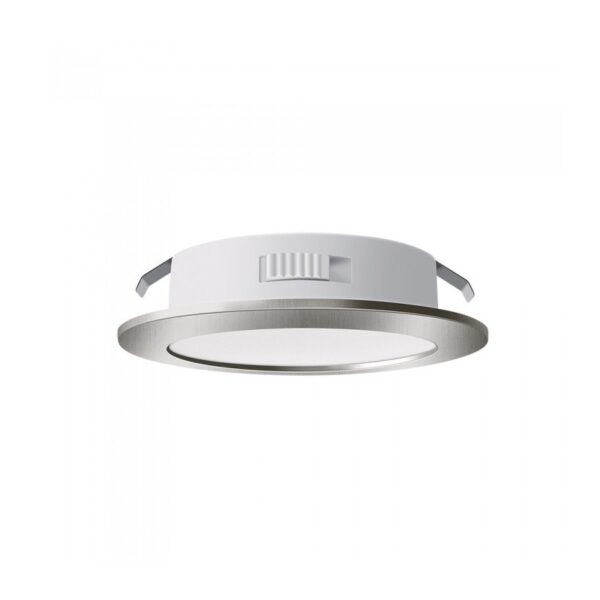 Vito 2028040 LED МЕБЕЛЕН СПОТ FURNILUX 4W 3CCT 3000K 4000K 6500K 300 LM Φ55 ММ CUT МАТ ХРОМ 12V IP44 ПЛАСТМАСА 60 СМ КАБЕЛ