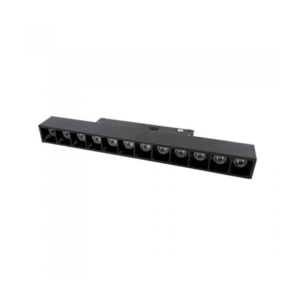 Vito 2102093 LED МАГНИТЕН ПРОЖЕКТОР MAGNA H S2 12W 3xCCT 3000K 4000K 6000K 1080 lm 24 220x22x45 mm 48V DC ЧЕРЕН